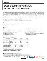 Datasheet BA3308F manufacturer Rohm